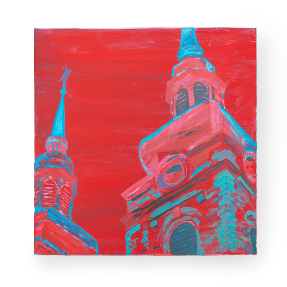 Kirche Acryl auf Leinwand
